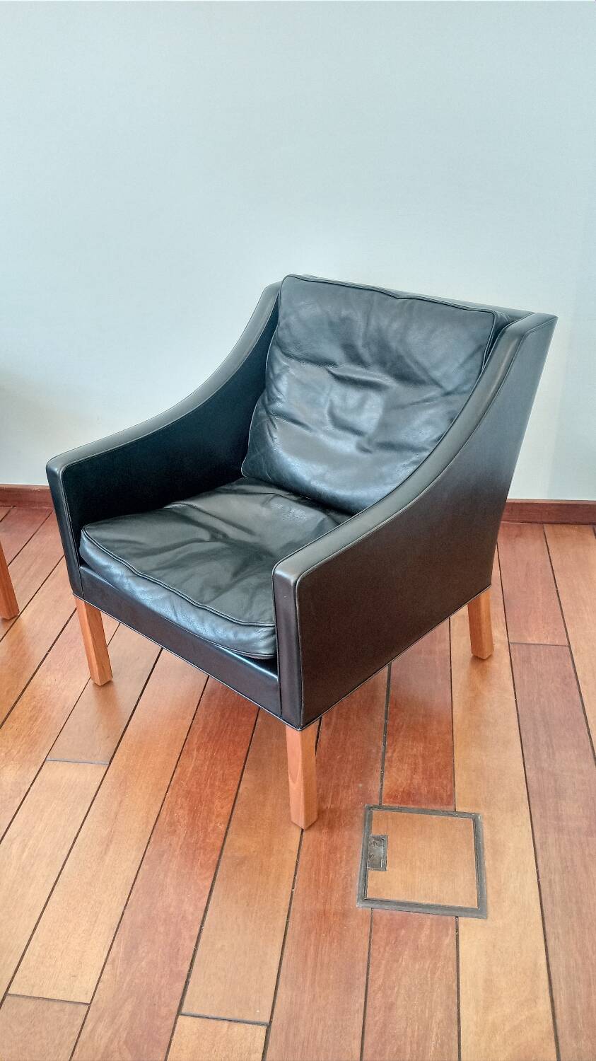 Borge Mogensen pair of armchairs, Fredericia Denmark edition