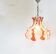 Vintage hanging lamp with murano glass, for Mazzega, 1960s
