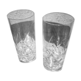 Duo of Crystal Long Drink Glasses