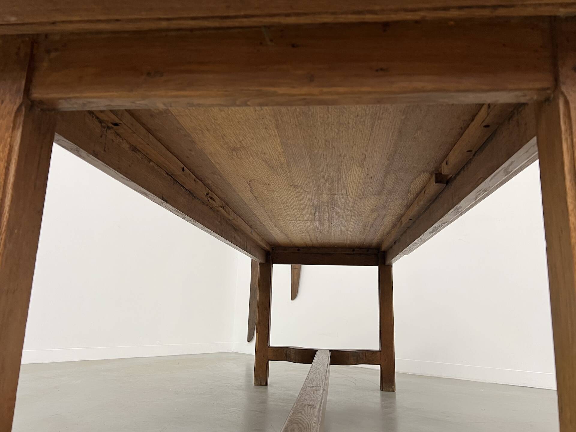 Oak farmhouse table, 1950s