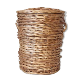 Indoor wicker laundry basket fabrics