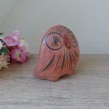 Vintage mexican owl decor bird dove ceramic hand painted tonala