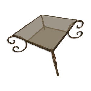 table basse en fer forgé