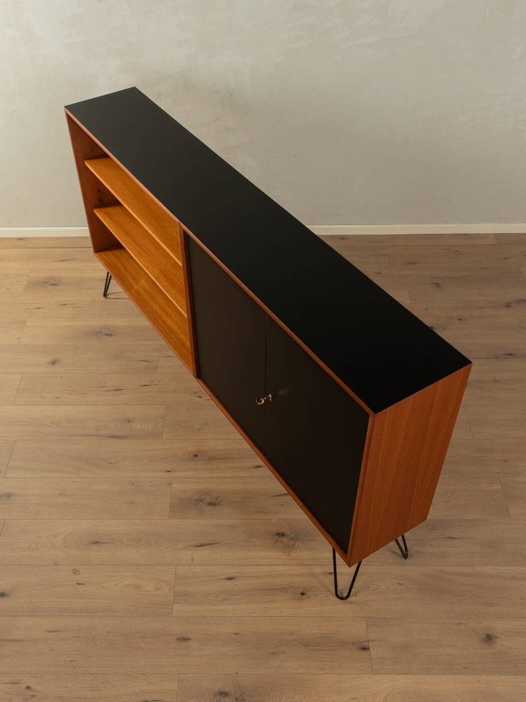 60s Sideboard with Sliding Doors, Wk Möbel