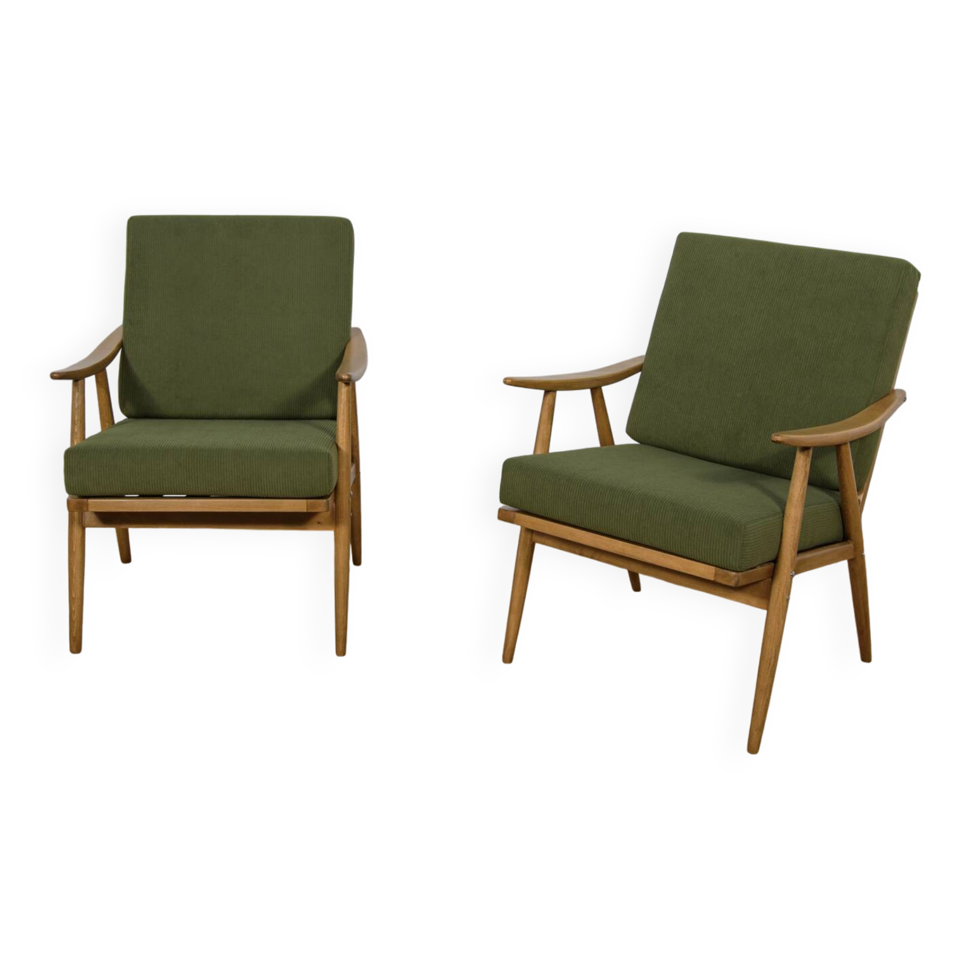 Mid-Century Modern Armchairs from TON, Czechoslovakia, 1960s, Set of 2