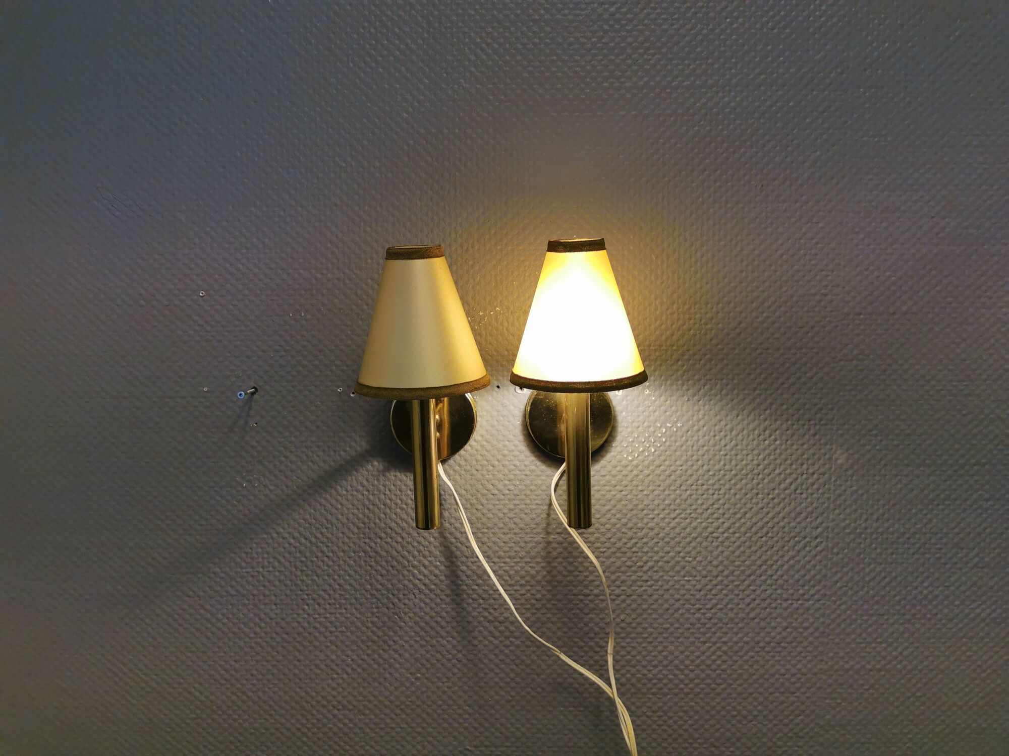 A set of wall lamps from the 70s, designed by Svend Mejlstrøm, for MS Lighting Denmark.