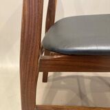 Set of 4 "Scandinavian design" chairs 1950