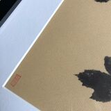 Framed lithograph - extract from the notebook "Les Natugraphies" - Albert de Visscher