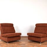 Mid-Century Italian Lounge Chairs, 1970s, Set of 2