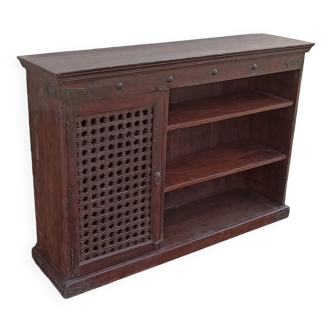 Console sideboard with shelf and mesh door