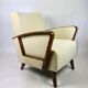 German Art Deco Beige Armchair, 1960s