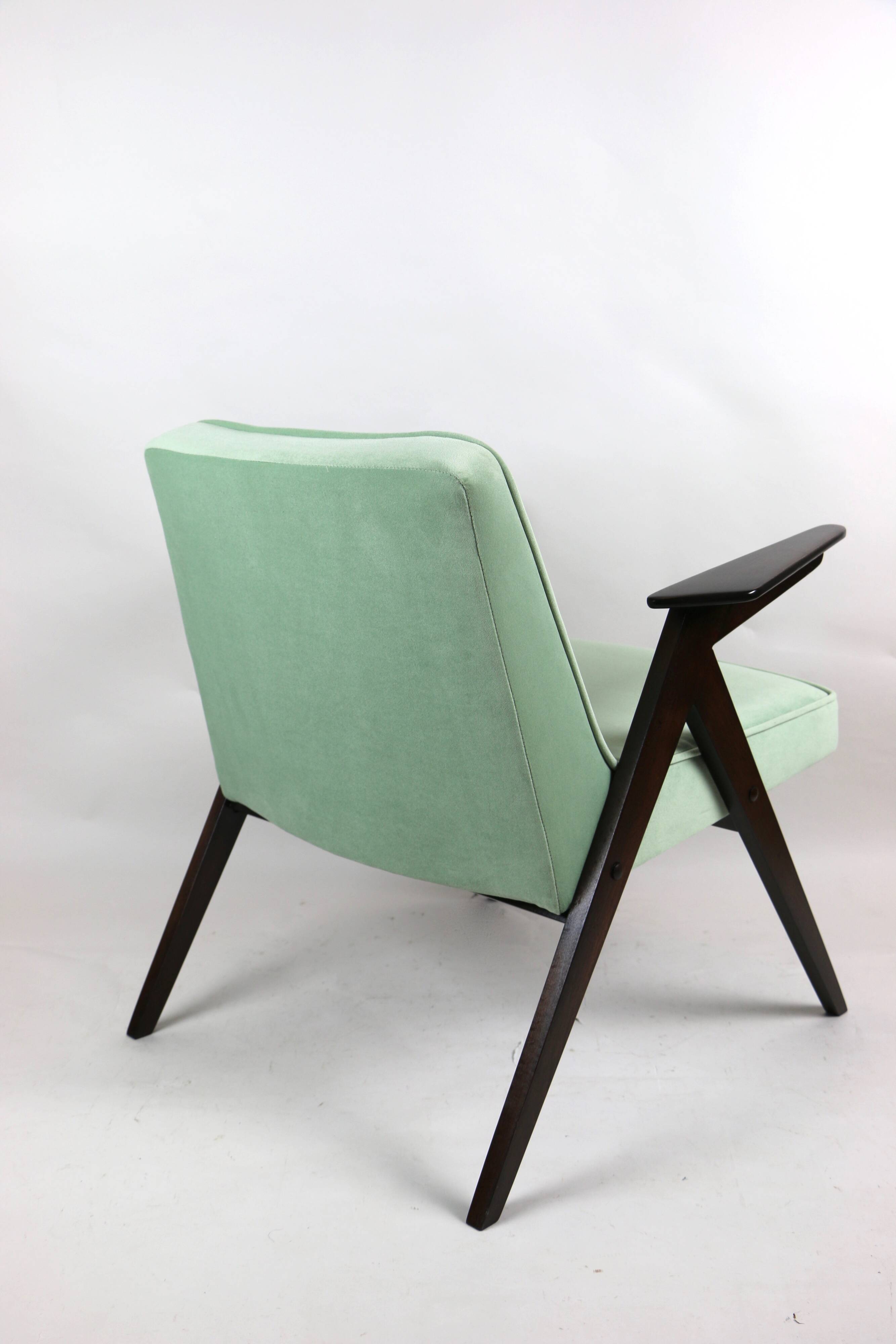 Light Green Bunny Armchair by Józef Chierowski, 1970s