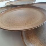 Set of 6 vintage sandstone plates