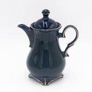 Coffee service, cobalt porcelite, Pruszków, 1960s