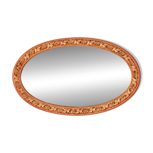 Miroir ovale au cadre