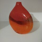 Pair or 2 glass paste vases from the 80s vintage.