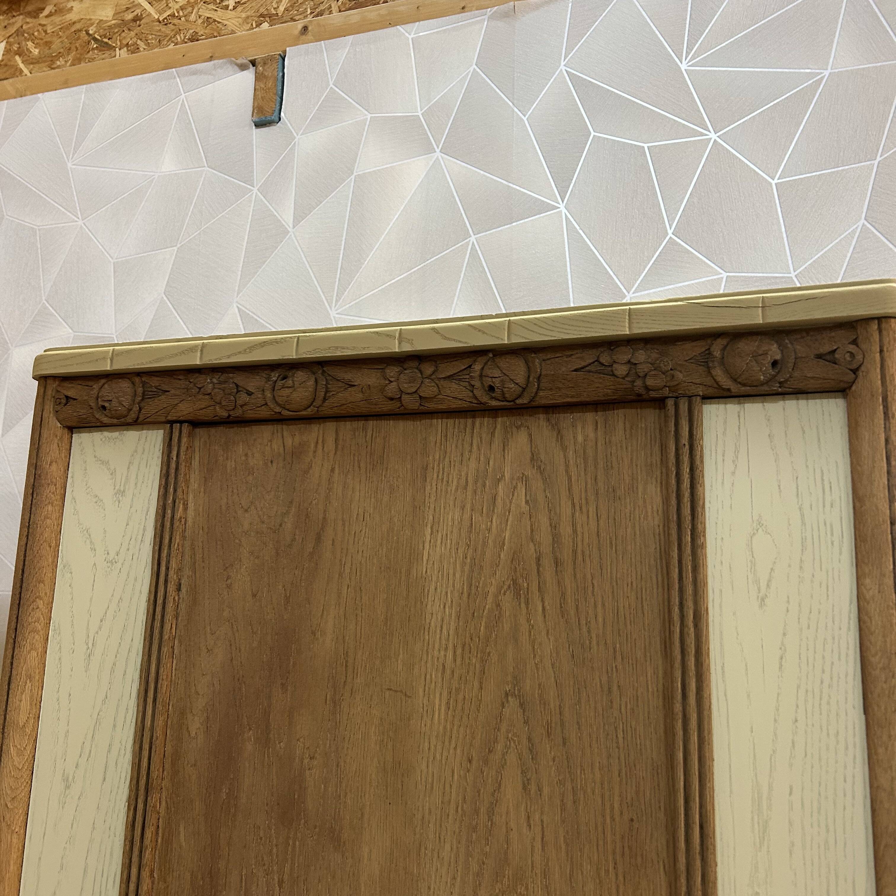 Cream beige revamped art deco wardrobe