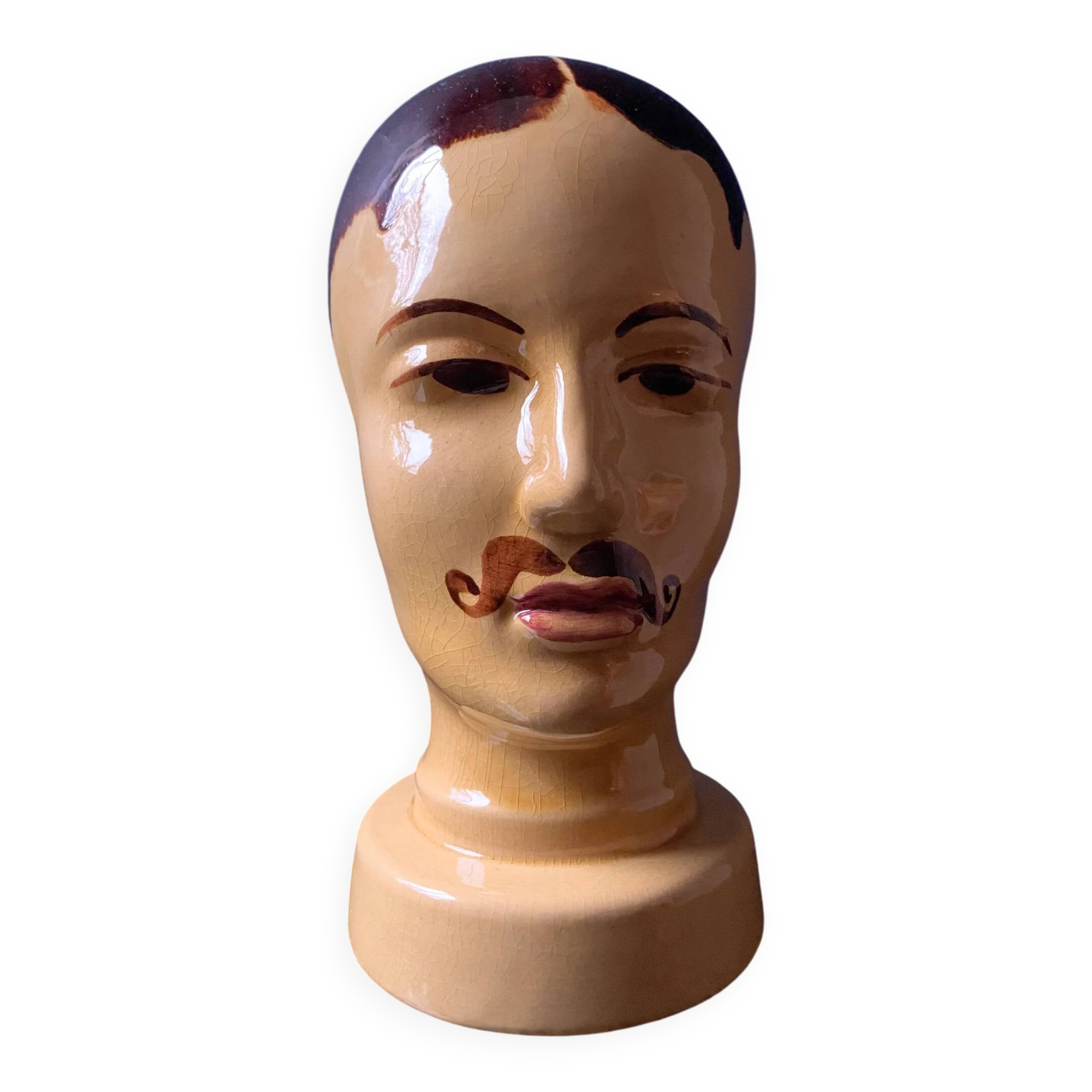 Exhibition head in West German pottery by Scheurich model 701
