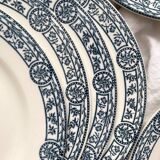 8 flat ironstone plates “Bristol” Salins
