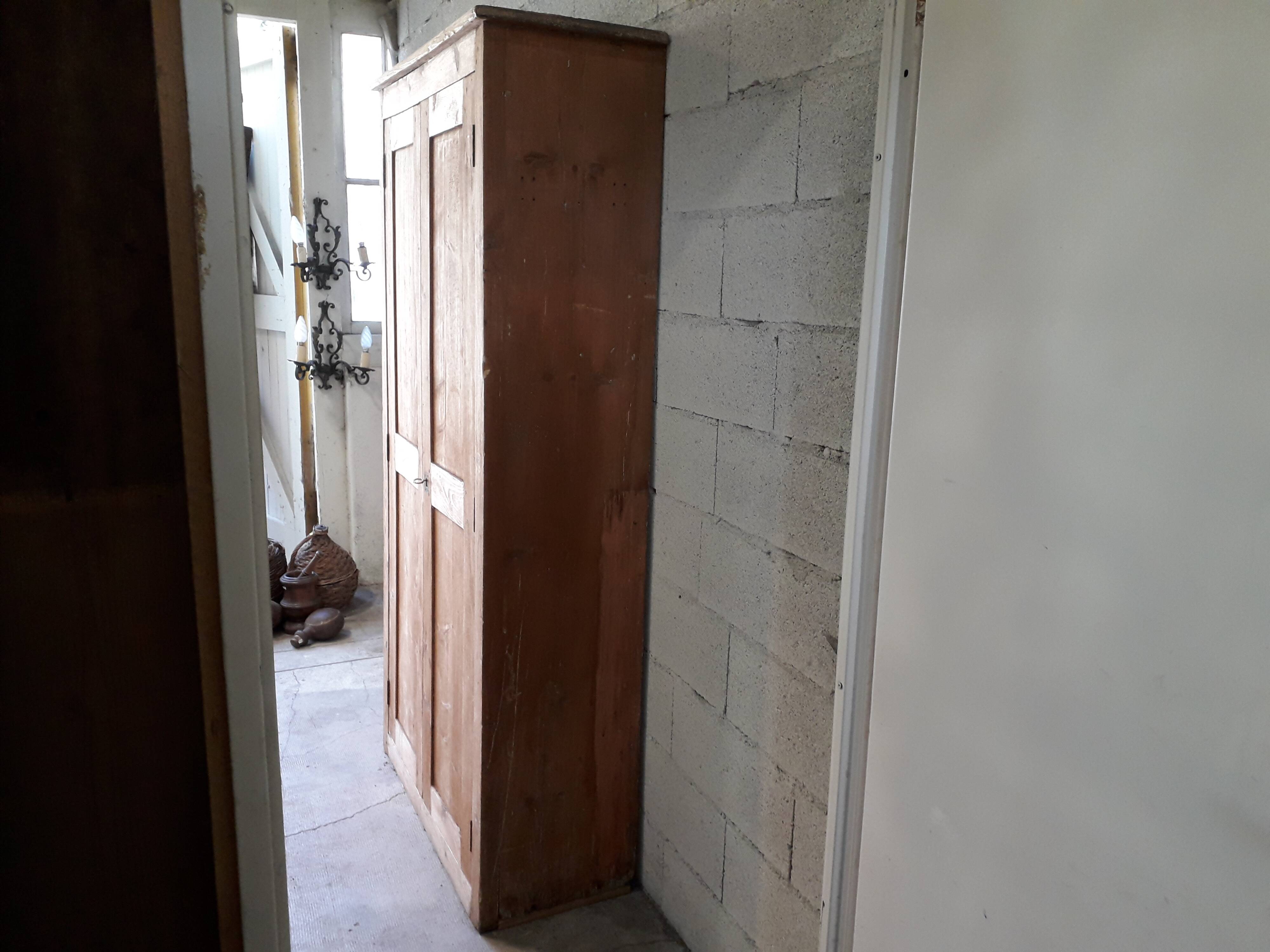 Rustic parisian wardrobe in fir