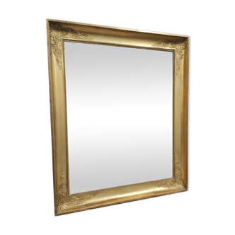 Miroir Napoléon III rectangulaire doré - 111x94cm