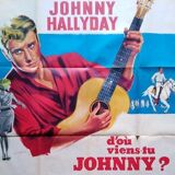 Original poster 1963 from where you come johnny model a 120x160 cm hallyday sylvie vartan
