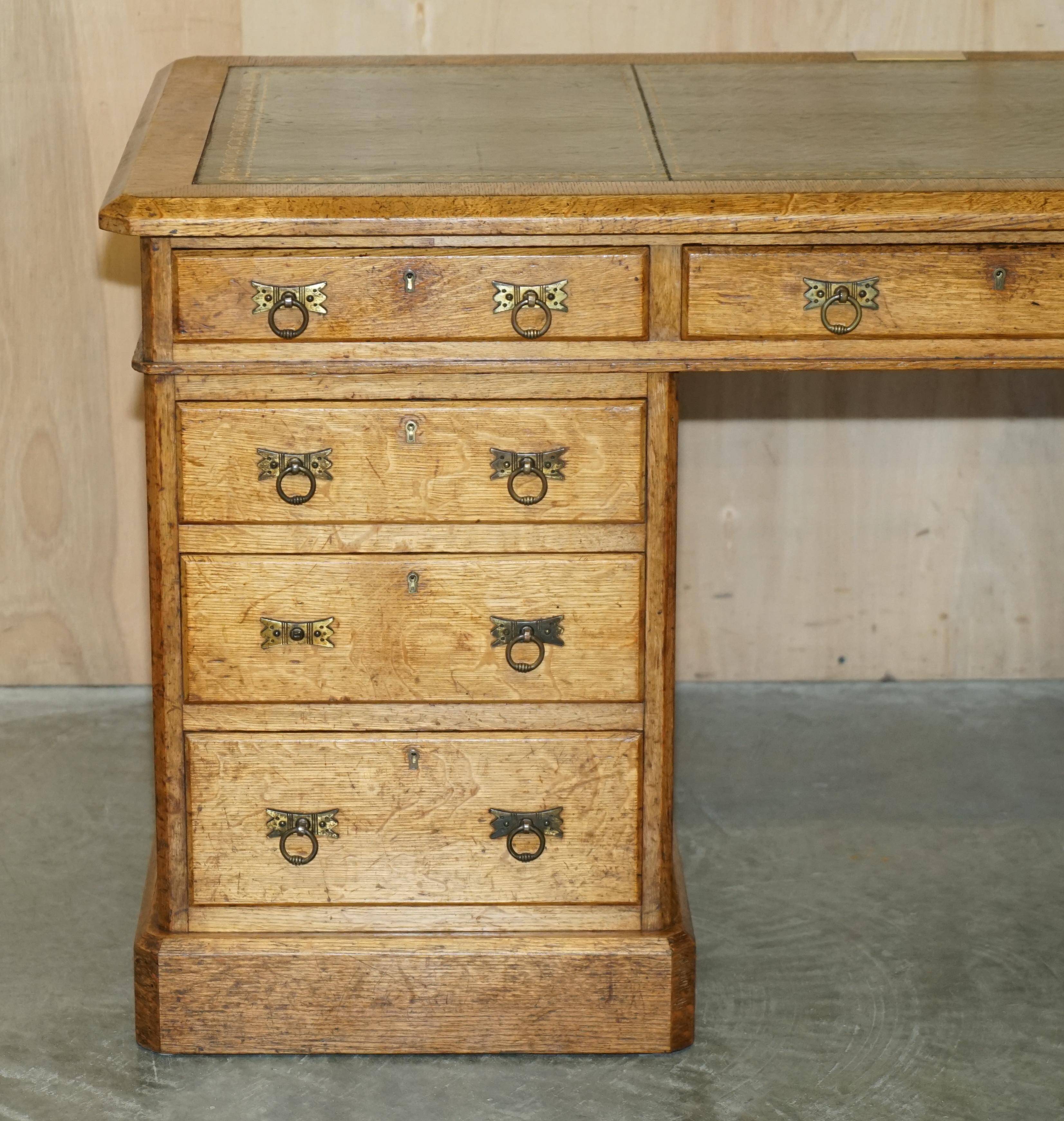 Victorian Oak Partner's Desk circa 1883