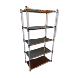 70s shelf in plexiglas and smoked glass