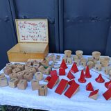 Wooden castle cube construction