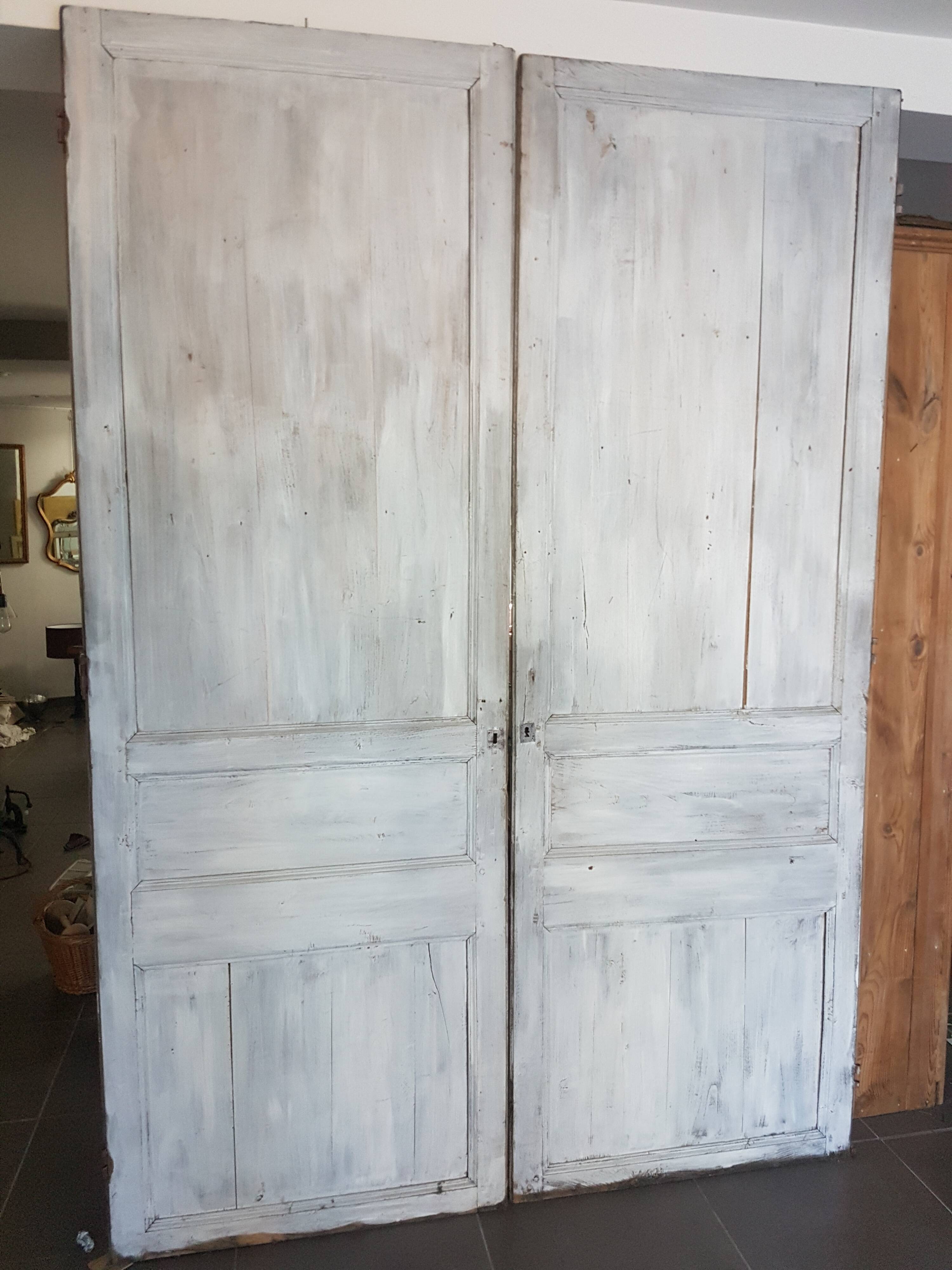 Pair of chestnut doors