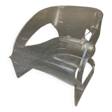 Armchair 4801 Joe Colombo edition Kartell / transparent plexiglass