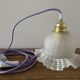Vintage portable lamp with a skirt
