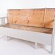 Antique storage bench – grey painted – pine wood – 1860s