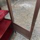 19th/20th century mahogany display cabinet, marble top and glass sides.