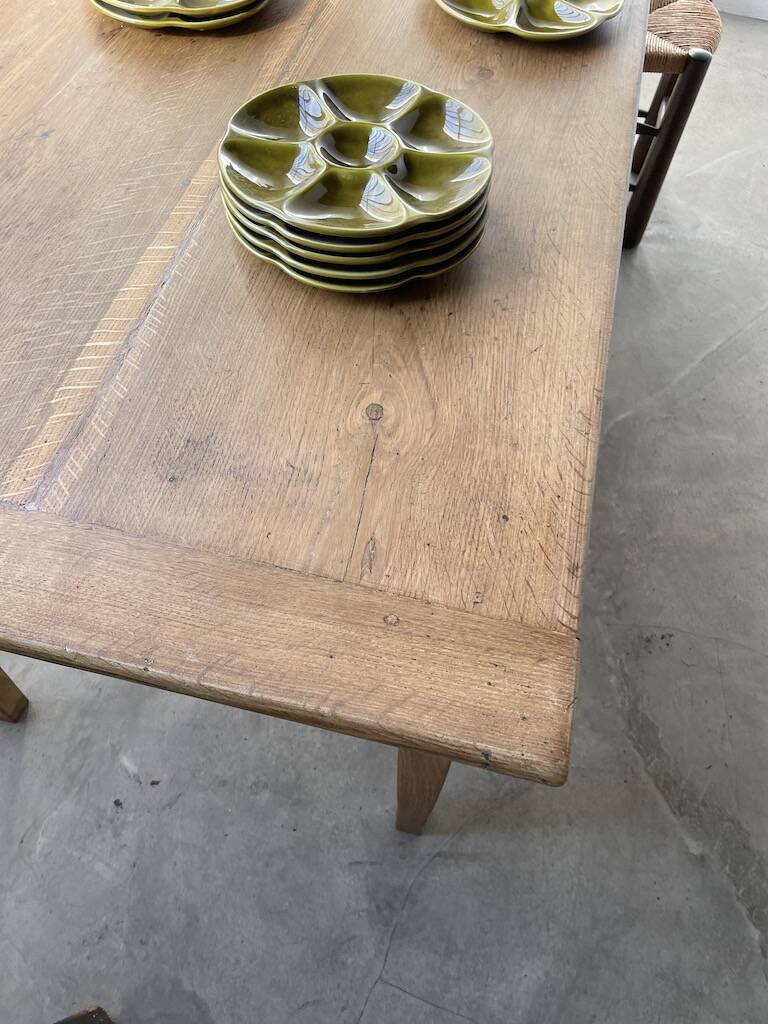 Oak farm table 220 cm