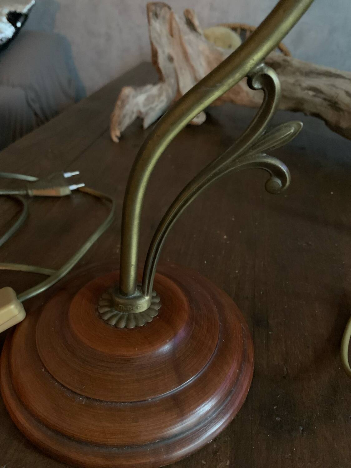 Pair of Domec Luminaires bedside lamps