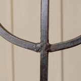 XXL Black Iron Brutalist Candlestick for 3 Candles - Handmade, Italy, 1960s