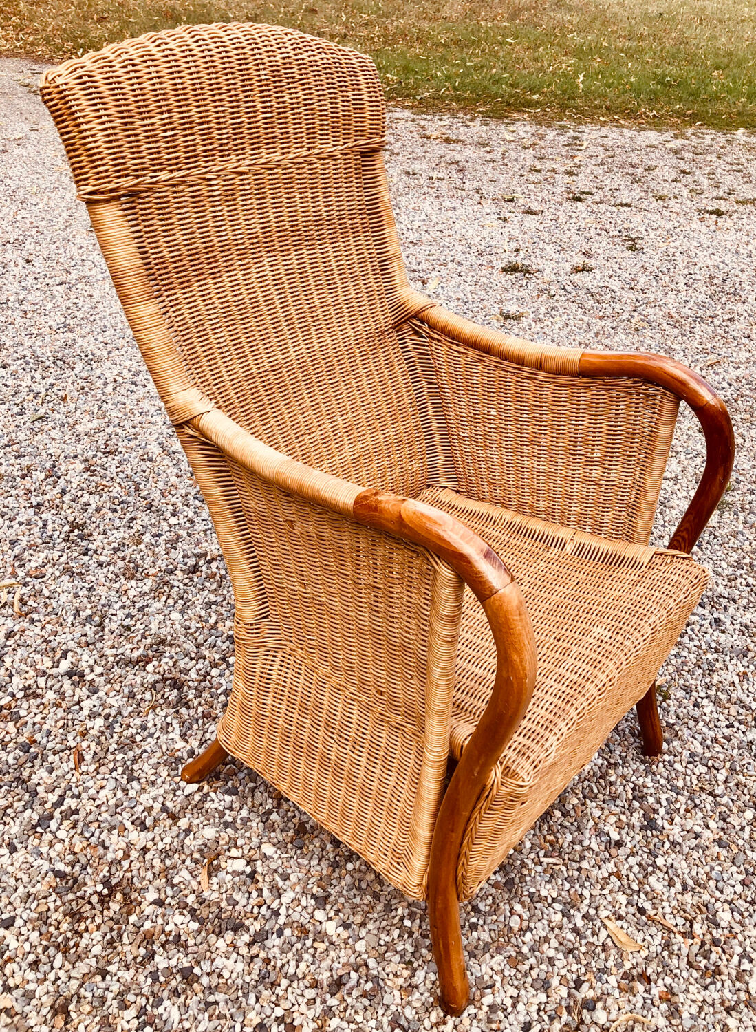 Rattan armchair