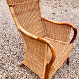 Rattan armchair