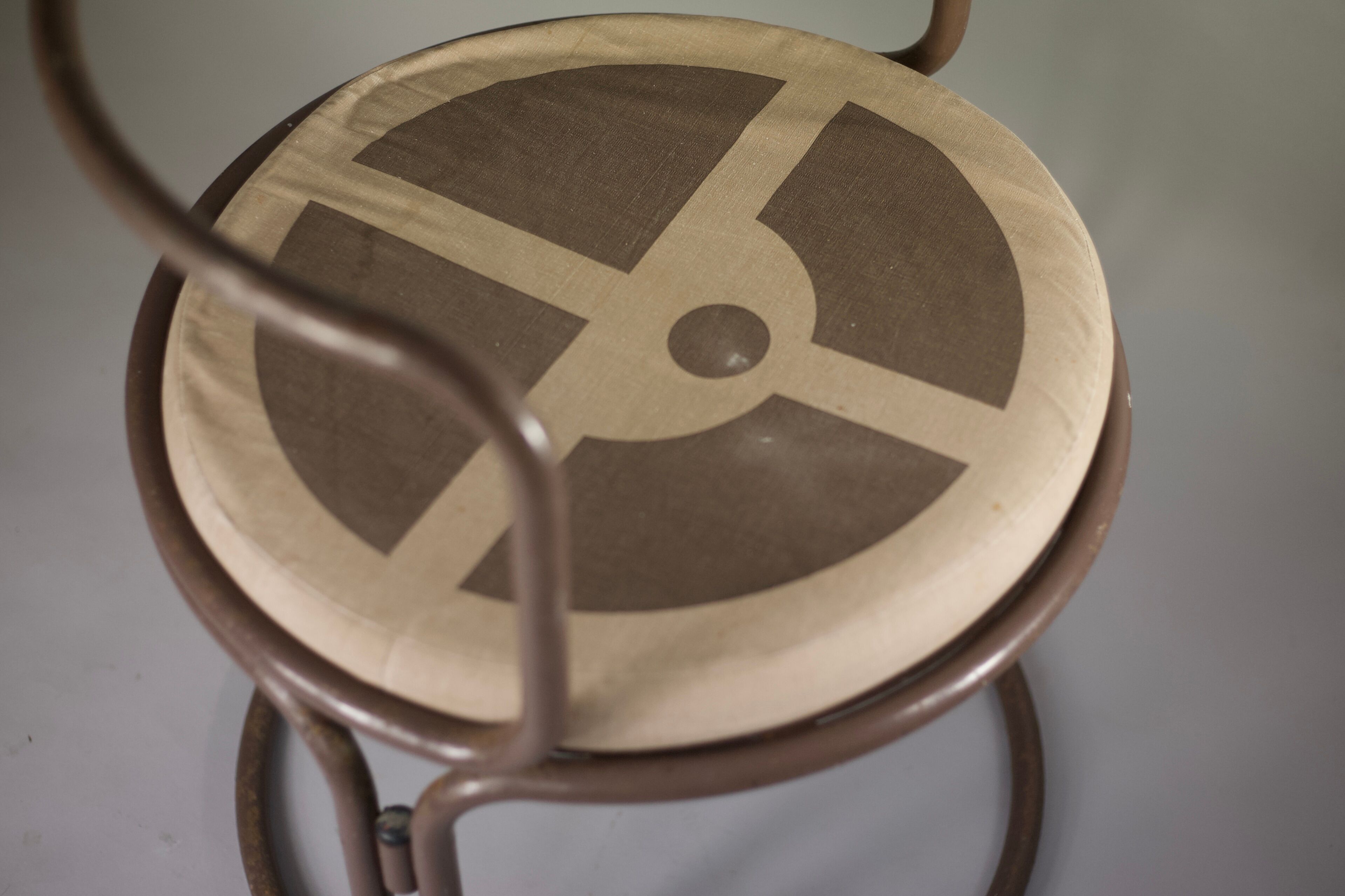 Chaise de Gae Aulenti, métal tubulaire, éditions Prisunic, 1969