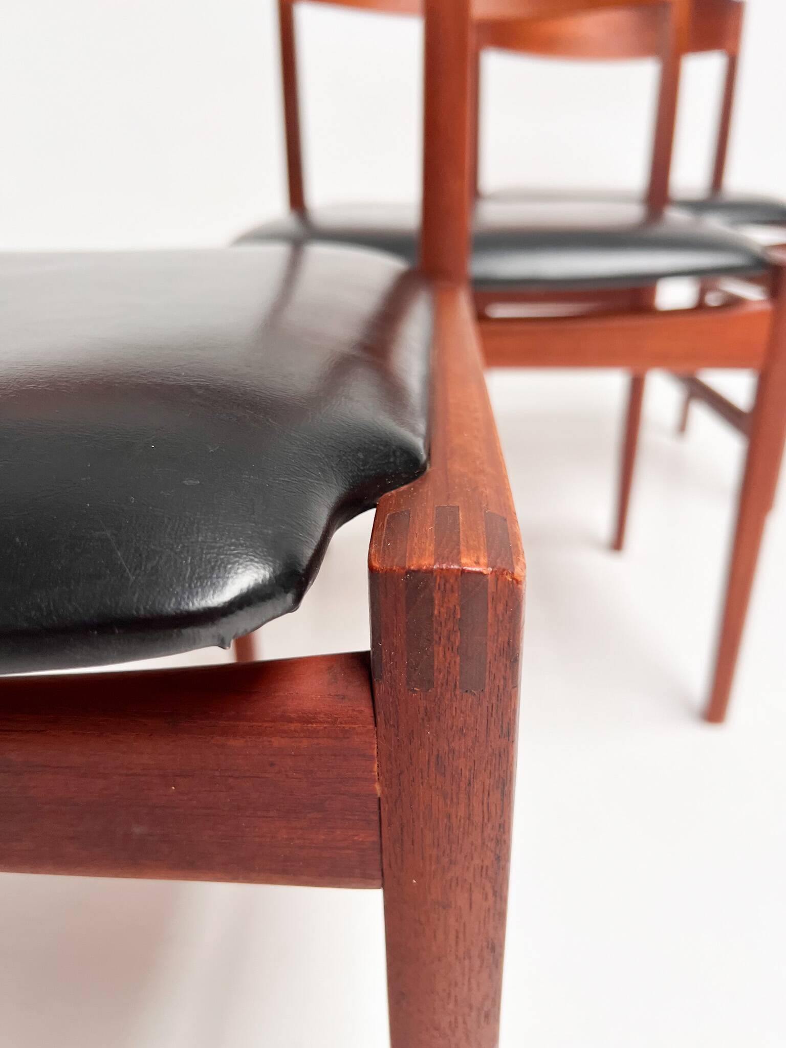 Set Mid Century Danish dining chairs attributed to Korup Mobelfabrik, 1960s