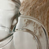 Vintage-Pichet à eau en verre transparent