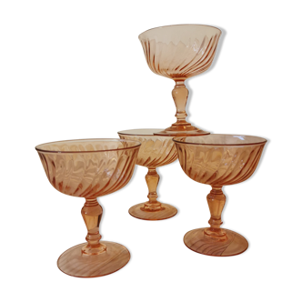 Vintage champagne glasses Rosaline
