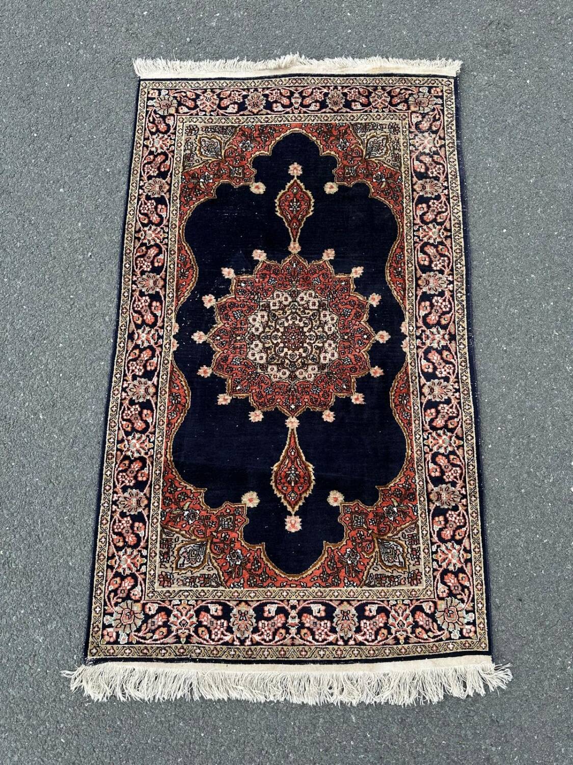 Persian silk rug