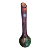 Soliflore cristallerie de La Rochère, violet rose et vert