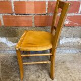 Vintage BAUMANN N°182 Bistro Chair Raw Wood Style #D290