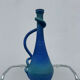 Vintage blue gradient ceramic vase