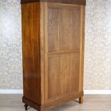 20th-Century Mahogany Linen-Press with Mirror, 1950s