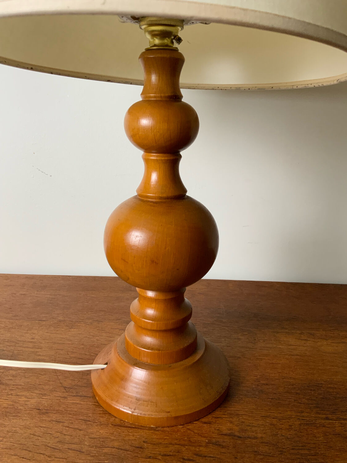 Vintage wooden lamp