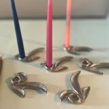 Tin candlesticks